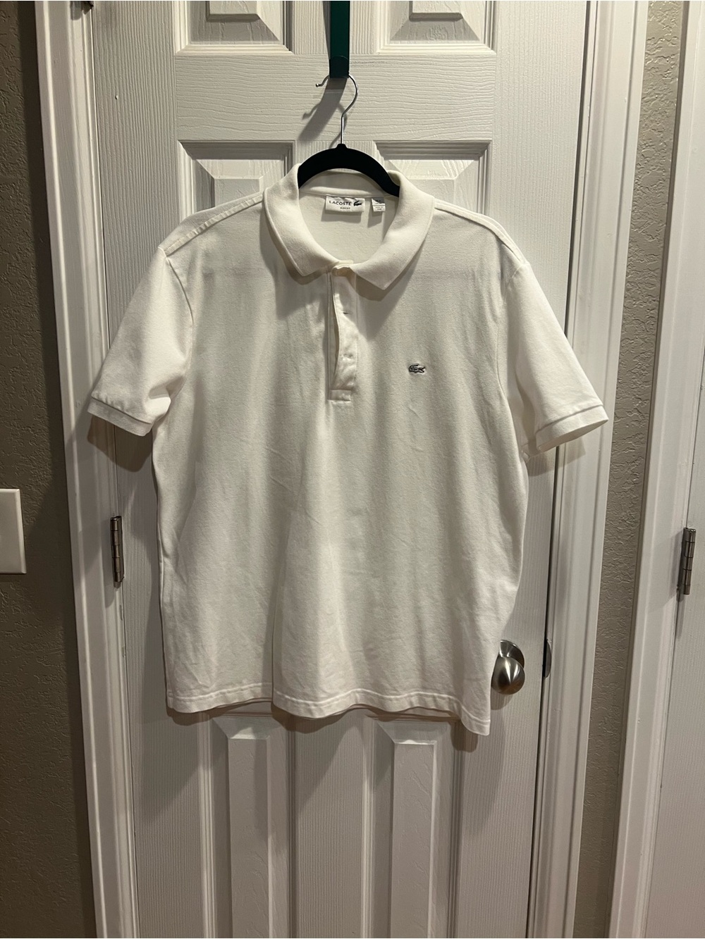 Lacoste White Men's Short-Sleeve Polo